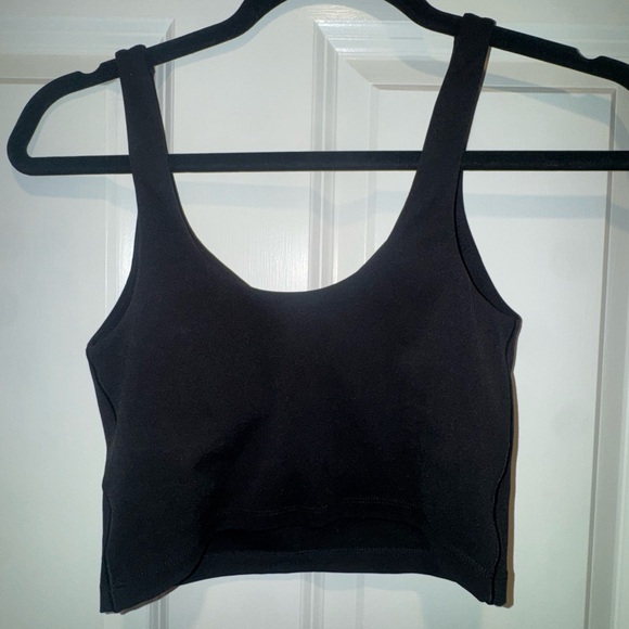 Aerie Black Crop Top - Picture 2 of 3